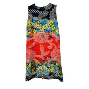 Lilax Girls 9 Yr Mixed Print Jumper Dress Floral Colorful Shift Tank Boho Hippie
